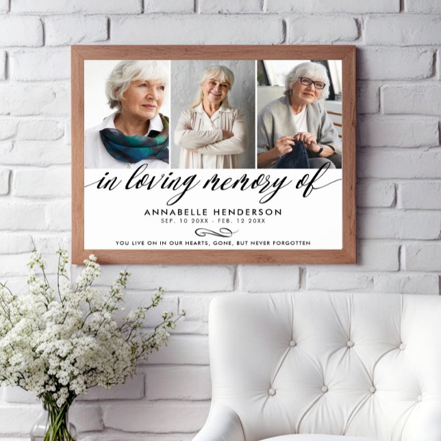 In Loving Memory Of Memorial Service Photo Poster (Creator Uploaded)