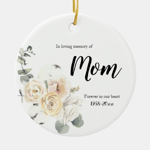 In Loving Memory of Mom Ornament Gifts