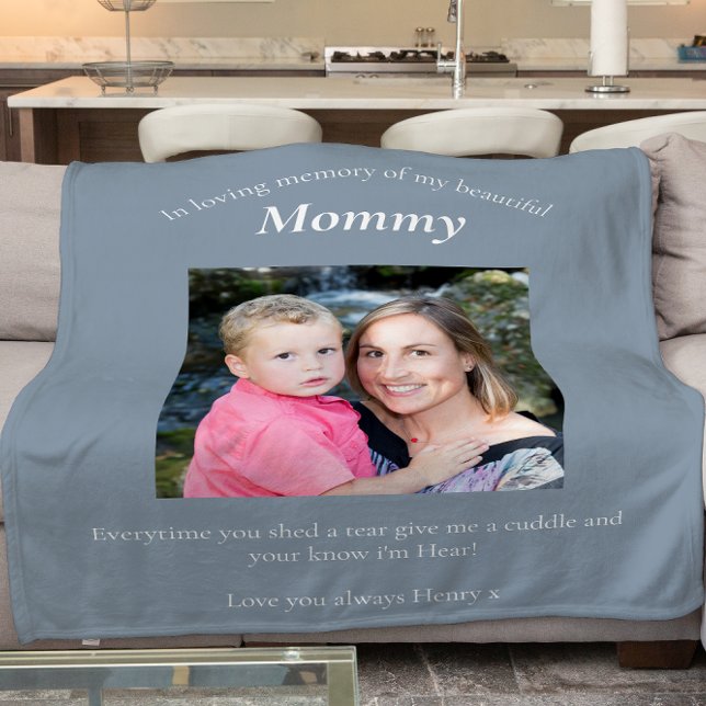  In loving memory of  mommy memorial  Fleece Blanket (Creator Uploaded)