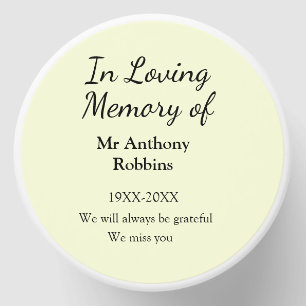 In Loving memory of name funeral memory keepsake Mini Candle Favors