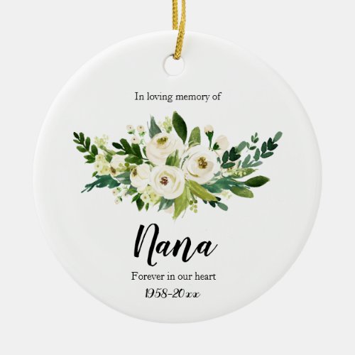 In Loving Memory of Nana Ornament Gifts