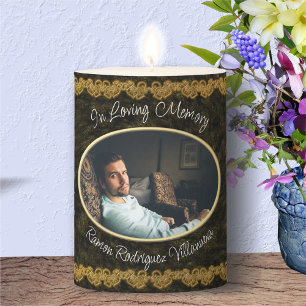 In Loving Memory Our Lady of Guadalupe PV-190130 Pillar Candle