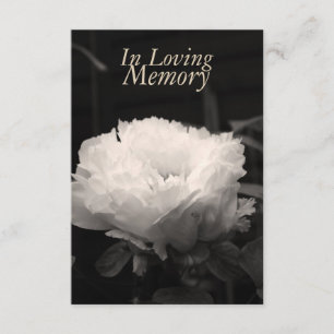 In Loving memory Peony Celebration of Life Invitation