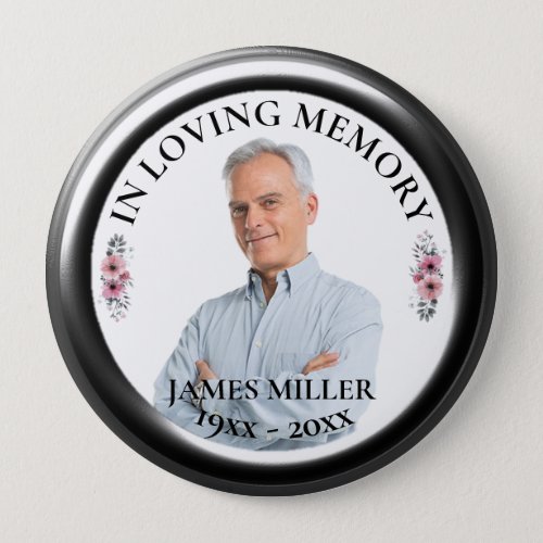 IN LOVING MEMORY Personalize Photo Button