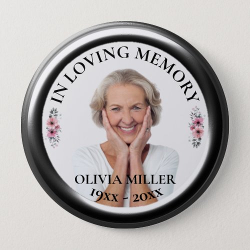 IN LOVING MEMORY Personalize Photo Button