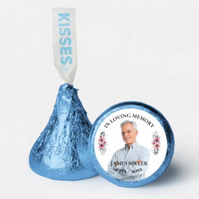 In Loving Memory. Personalize Photo Hershey®'s Kisses® (Front)