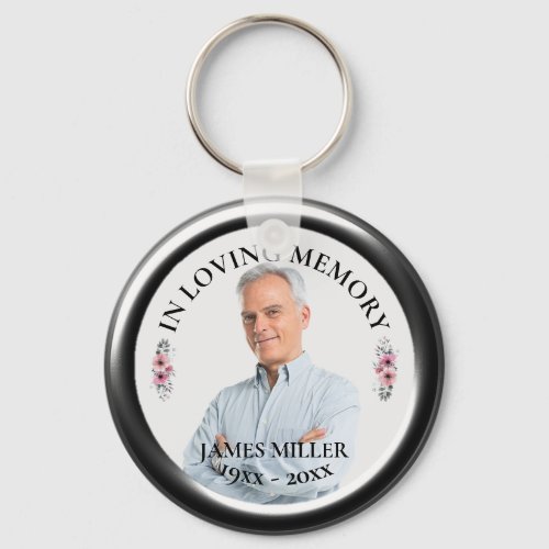 IN LOVING MEMORY Personalize Photo Keychain