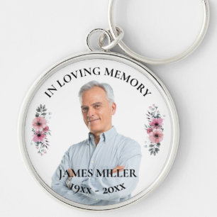In Loving Memory. Personalize Photo Keychain