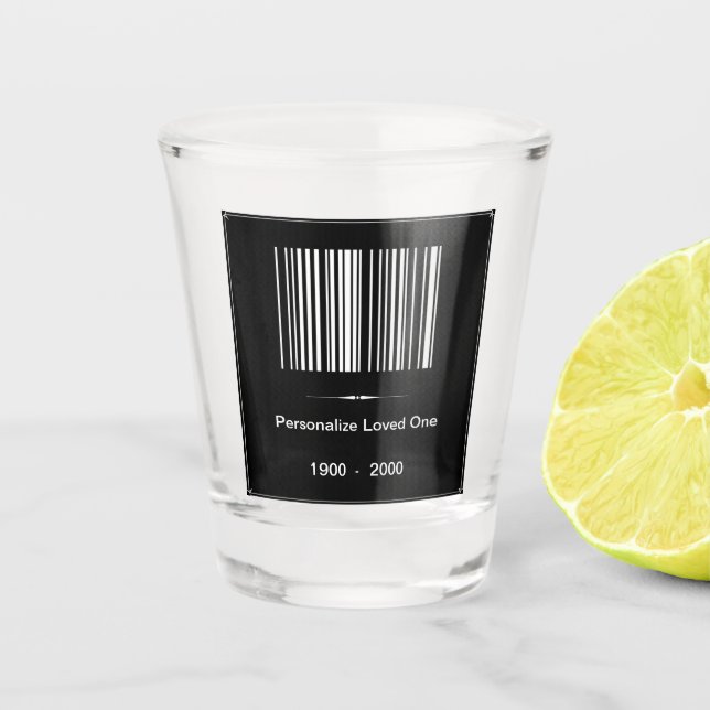 In Loving Memory - Personalize / Photo Name Date - Shot Glass (Front)