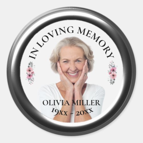 IN LOVING MEMORY Personalize Photo Sticker