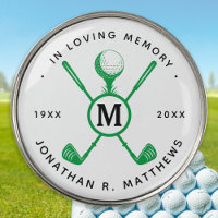 In Loving Memory Personalized Golfer Memorial