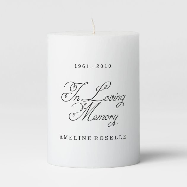 personalized f Monument Candles Collective Guests Passing Personalized Candle Wedding Memorial Candles Mention Funeral Design F