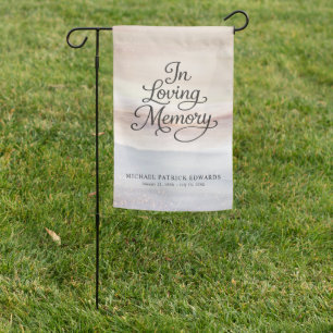 In Loving Memory Personalized Memorial Garden Flag