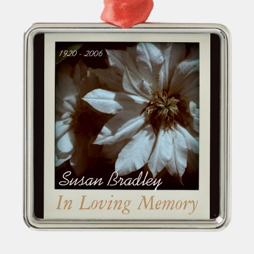 In Loving Memory Personalized Memorial Ornament