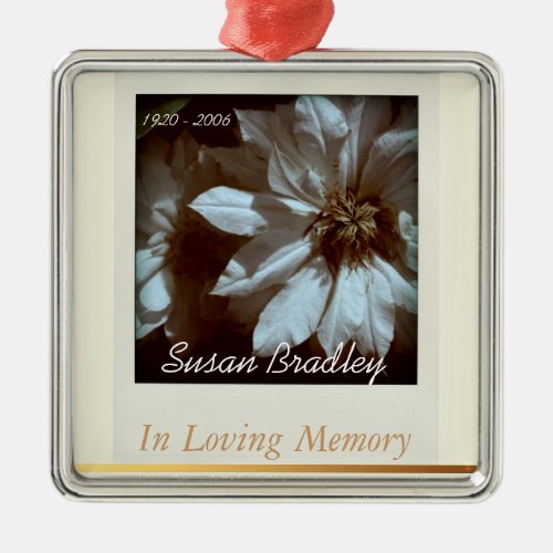 In Loving Memory Personalized Memorial Ornament 3
