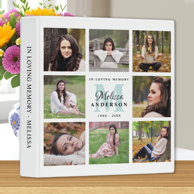 In Loving Memory Personalized Memorial Photo Album 3 Ring Binder (Creator Uploaded)