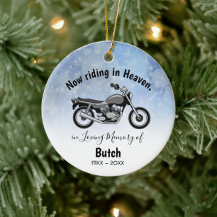 In Loving Memory Personalized Motorcycle Ornament