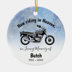 In Loving Memory Personalized Motorcycle Ornament