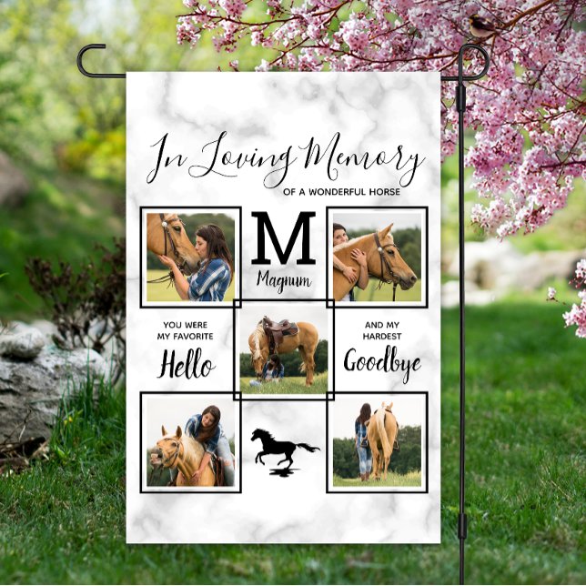 In Loving Memory Personalized Pet Horse Memorial  Garden Flag (Creator Uploaded)