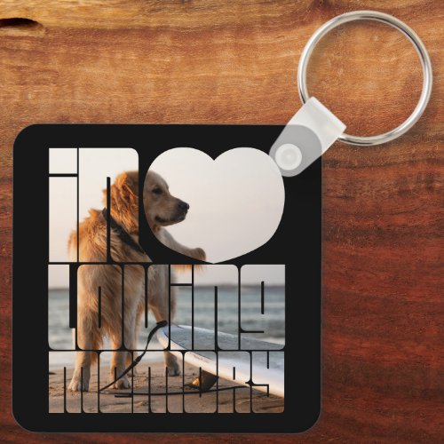 In Loving Memory Personalized Pet Photo Keychain