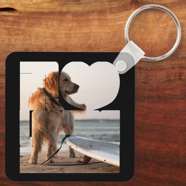 In Loving Memory Personalized Pet Photo Keychain (Back)