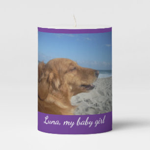 In Loving Memory - Personalized Pet Tribute Pillar Candle