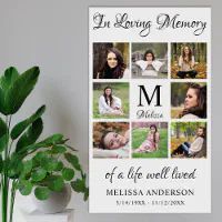 Personalized In Loving Memory Funeral Sign With Photo - Custom Celebration  Of Life Sign - Celebration Of Life Decorations (PVC Board)