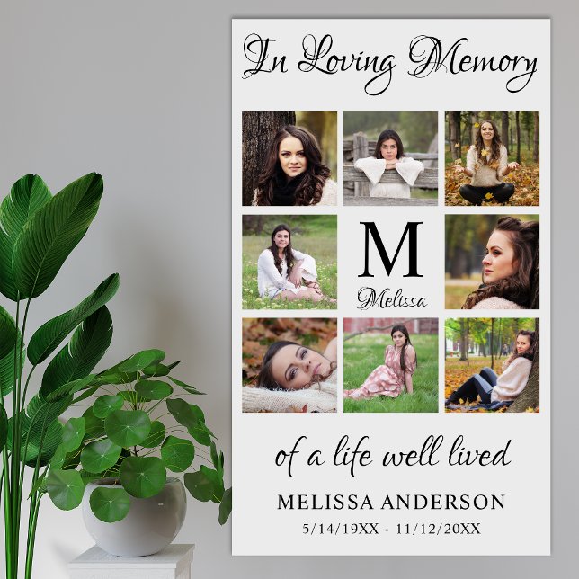 In Loving Memory Personalized Photo Funeral Poster (Creator Uploaded)