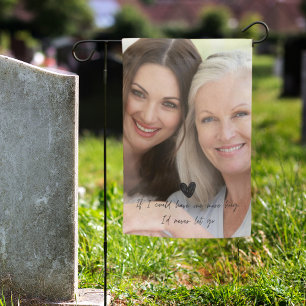 In Loving Memory Personalized Photo Grief Gift  Garden Flag