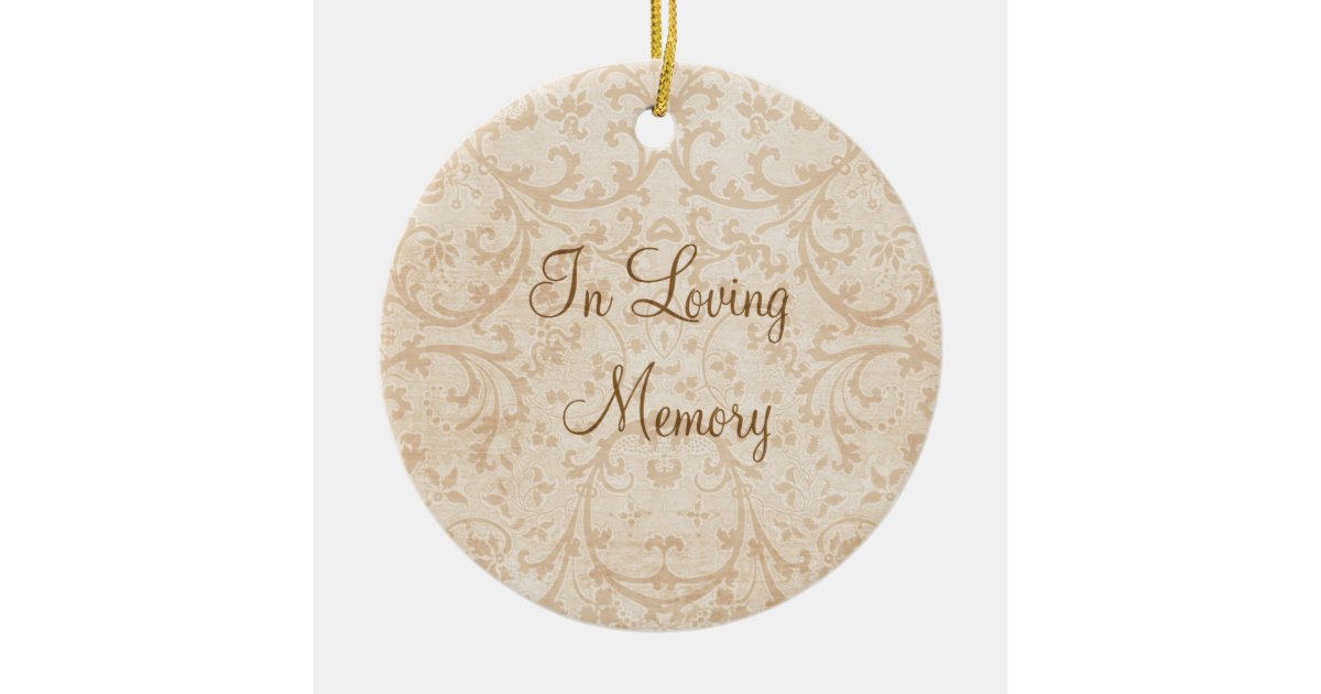 In Loving Memory Personalized Photo Memorial Ceramic Ornament | Zazzle