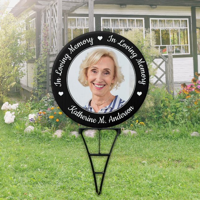 In Loving Memory Personalized Photo Memorial Grave Sign (Creator Uploaded)