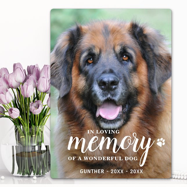 In Loving Memory Personalized Photo Pet Memorial Plaque (Creator Uploaded)