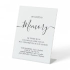 In Loving Memory Personalized Wedding Memorial