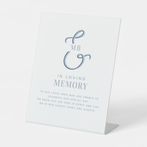 In Loving Memory Personalized Wedding Pedestal Sign