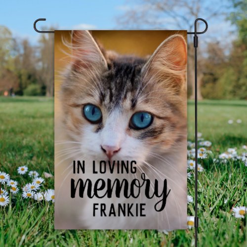 In Loving Memory Pet Loss Dog Cat Photo Memorial Garden Flag
