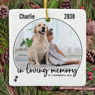 In Loving Memory Pet Memorial Ceramic Ornament