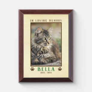 In Loving Memory Pet Memorial Photo Name Plaque