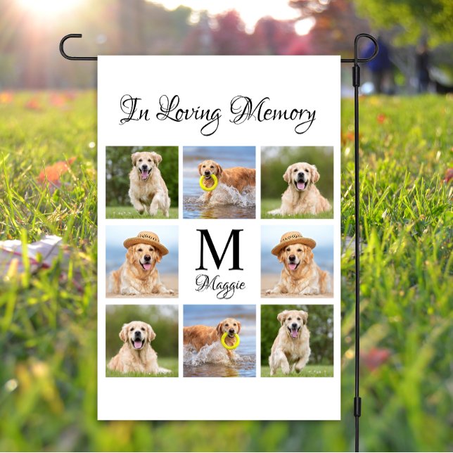In Loving Memory Pet Memorial Photo Pet Loss Garden Flag (Creator Uploaded)
