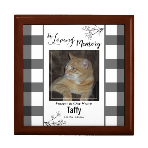 In loving Memory Pet Photo Gift Box