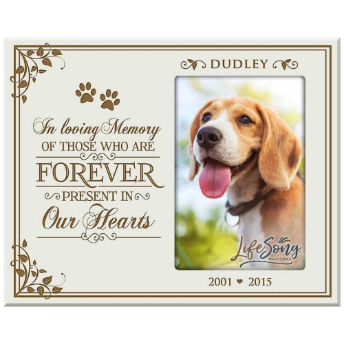 In Loving Memory Pets Ivory Picture Frame