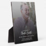 In Loving Memory: Photo and message on easel stand Plaque