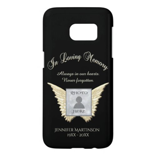 In Loving Memory Photo Angel WIngs Case_Mate iPhon Samsung Galaxy S7 Case
