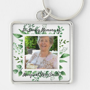In Loving Memory PHOTO Bereavement Loss Memorial Keychain