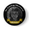 In Loving Memory Photo Black/Gold Button