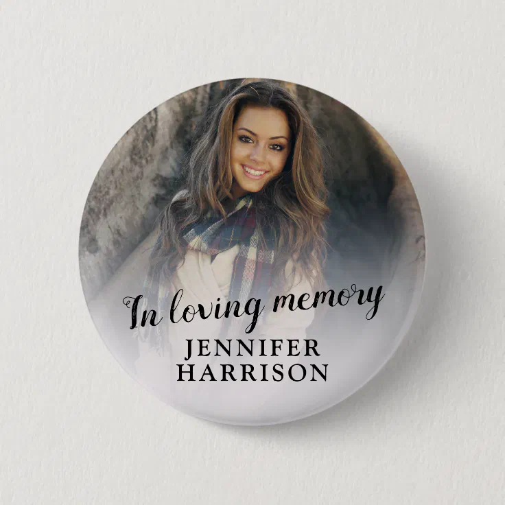 10 In loving Memory of 2 inch Buttons Personalized Rest in Peace Pinback buttons 