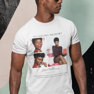 In Loving Memory   Photo Collage   Memorial T-Shirt