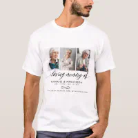 In Loving Memory Custom Photo Memorial T-Shirt, Zazzle