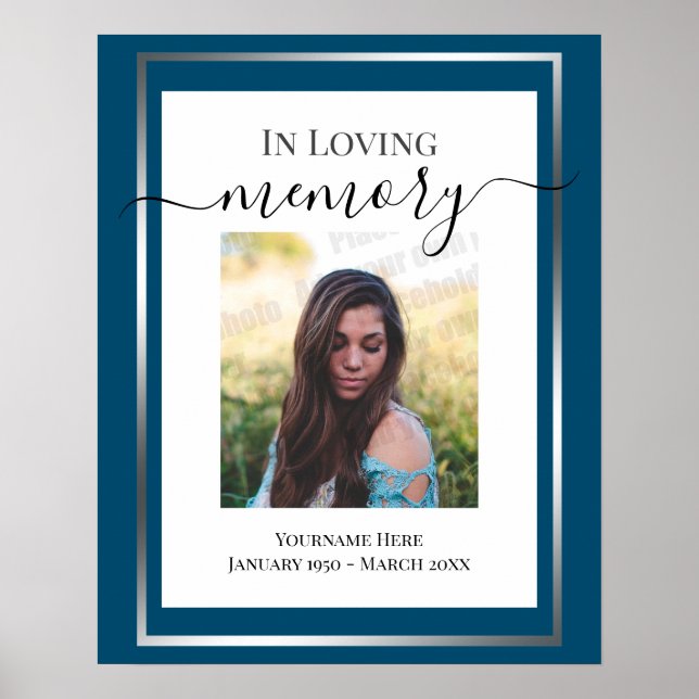 In Loving Memory Photo Download Poster (Front)