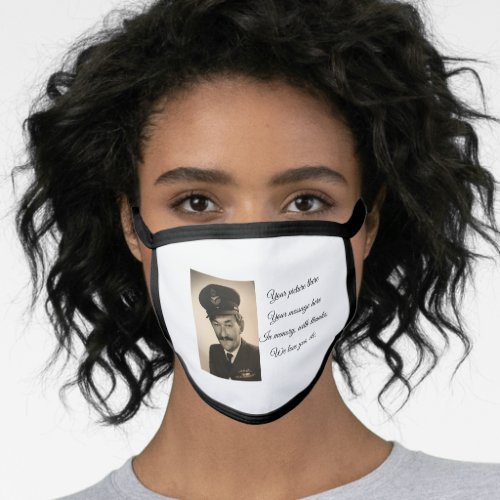 In loving memory photo face mask