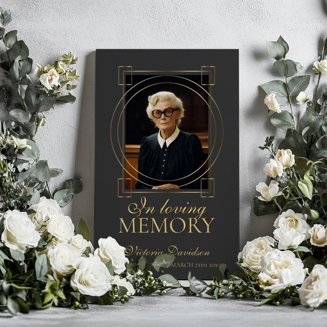 In Loving Memory Photo Funeral Memorial Custom  Foam Board (Perfect funeral decor)